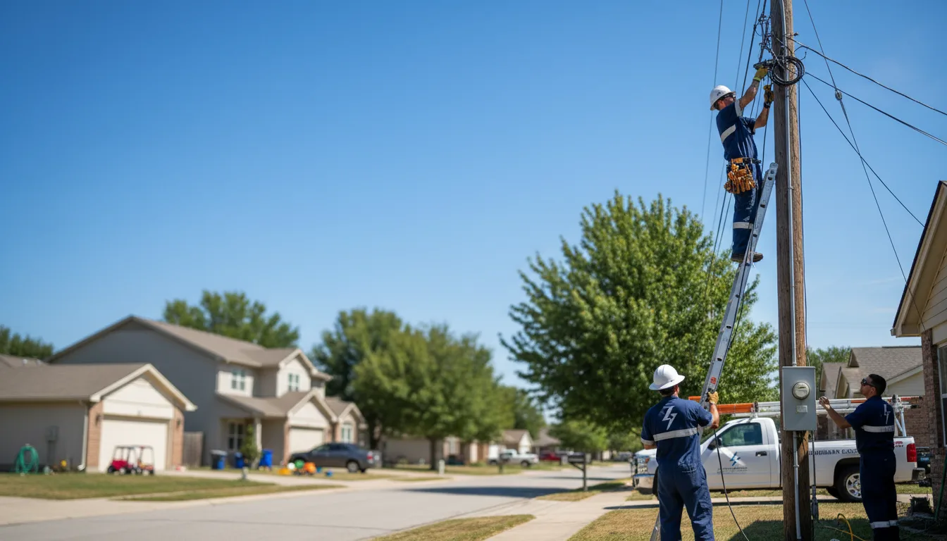 Residential electrician providing installation services in Edenville, MI